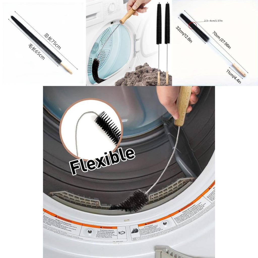 Long Handle Washing Machine Cleaner Brush With Durable Metal Design For Deep Cleaning