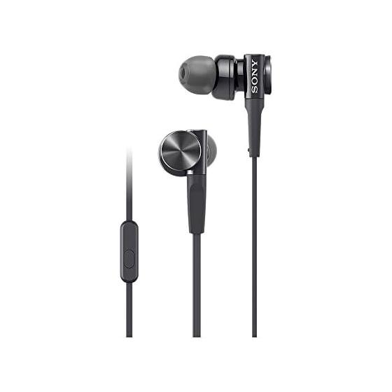 Наушники Sony с глубоким басом модель MDR-XB75AP: Канального типа с пультом ДУ и микрофоном, черный MDR-XB75AP B