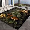 Modern Carpet Living Room 3D Flower Pattern Print Floor Mat Large  Bedroom Cloakroom Non-slip Rug Sofa Coffee Table Mat Washable