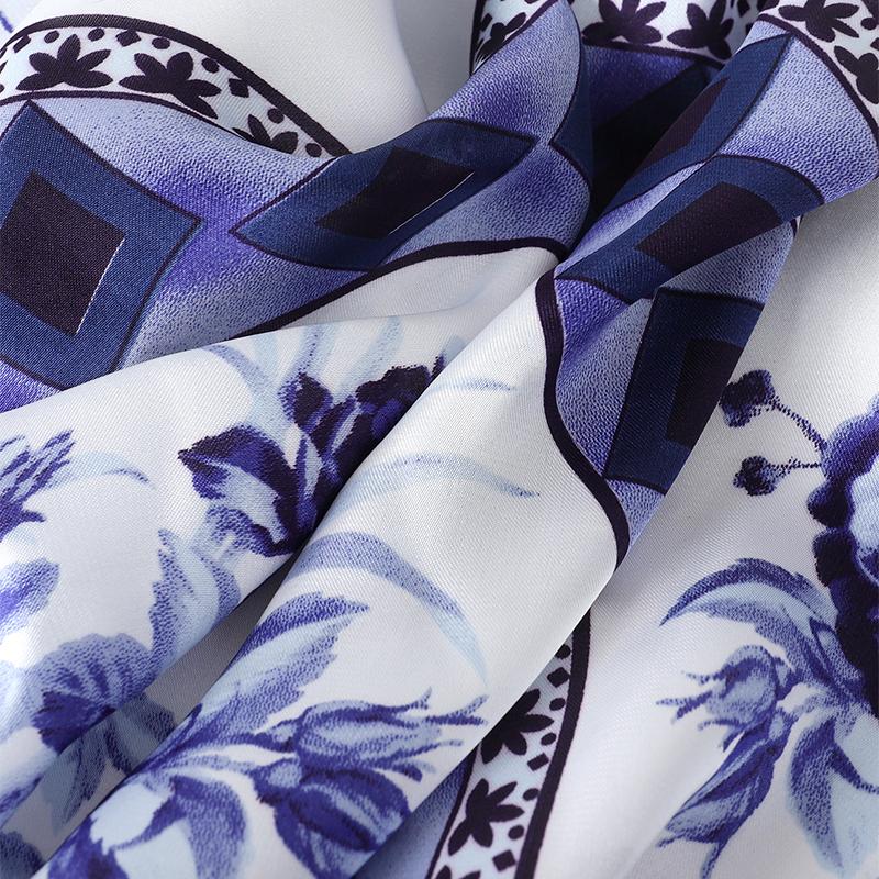 Luxury Silk Shawl Square Scarf For Women Horse Print Hijab Fashion Wraps Neckerchief Female 70*70cm Handkerchief Bandana Girl