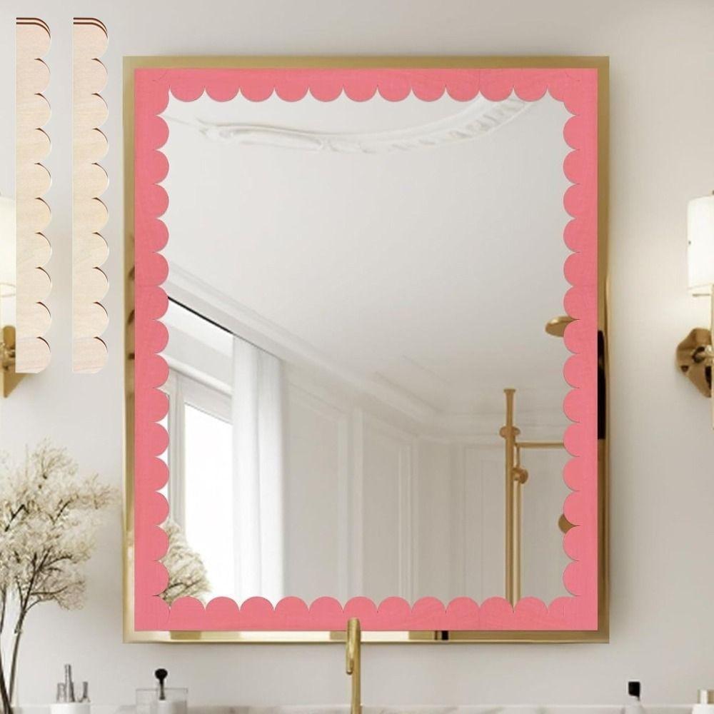 6 шт. Винтажная веерообразная деревянная рамка незаконченная рамка для шкафа креативная рамка для поделок своими руками фоторамка