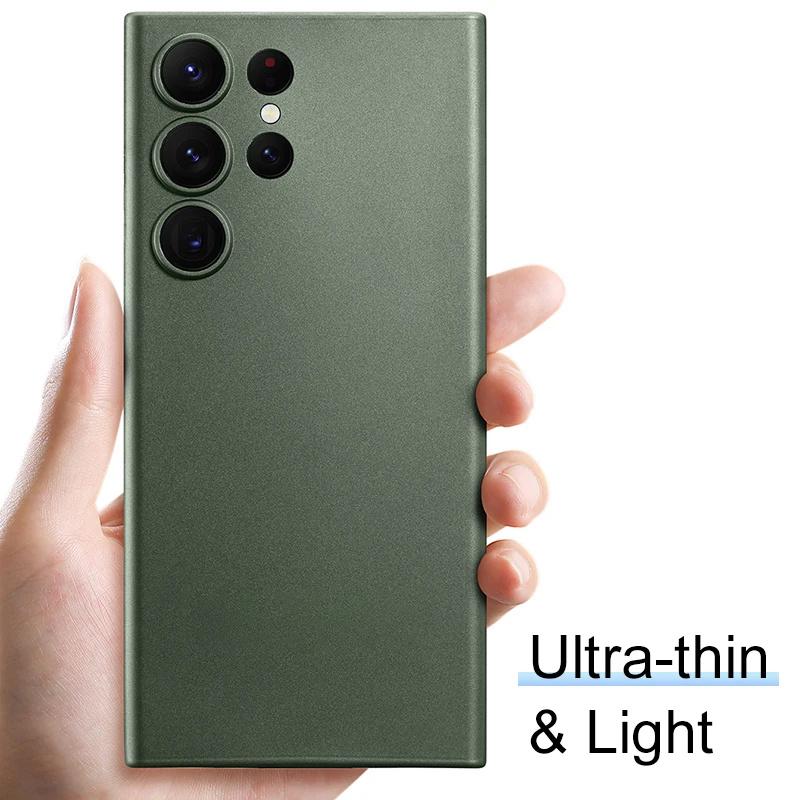 0,3 мм Ультратонкий Матовый Чехол Для Samsung Galaxy S24 Plus Ultra Прозрачный Жесткий Задний Чехол-Крышка Из ПП Для Samsung S 24 S24+ ПК