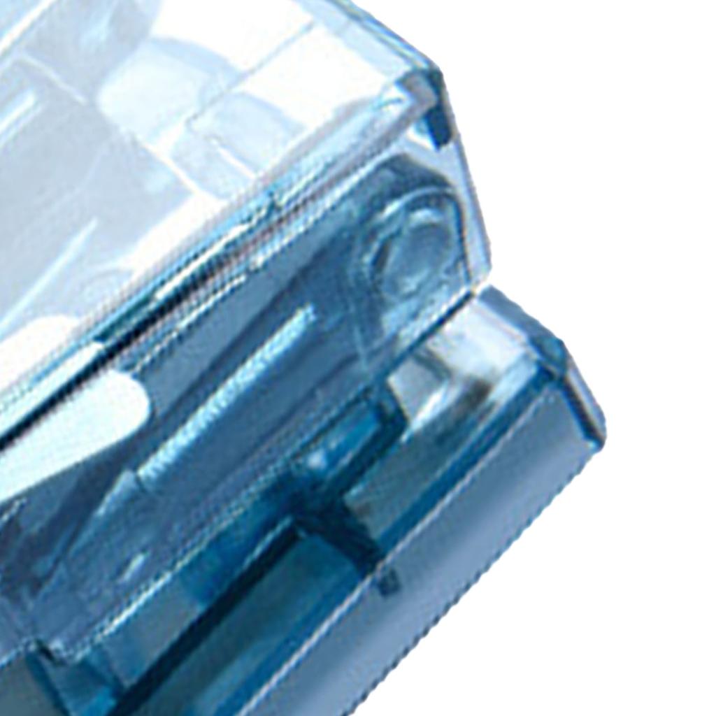 Мини-степлер, симпатичный, портативный, полупрозрачный, стальной, экономит усилия, офисный настольный степлер для