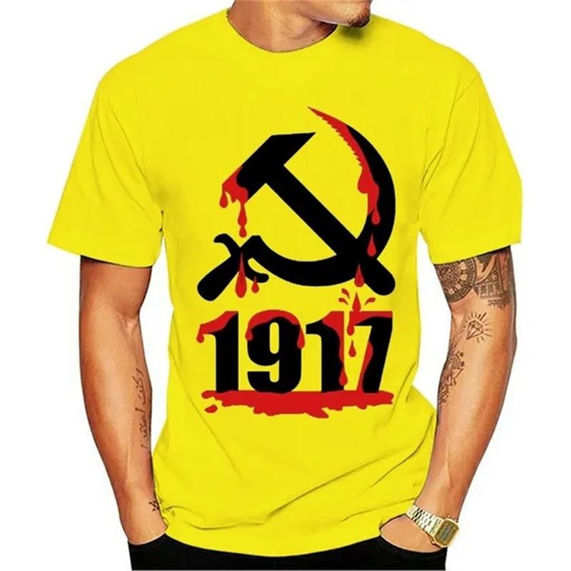 New Men Women Children T Shirt Summer CCCP Russian 3D T-Shirts USSR Soviet Union Short Sleeve Tshirt Moscow Cool Tees Tops Male