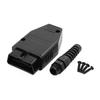 OBD2 Connector OBD2 16 Pin GPS Connector Male Adapter Shell Black