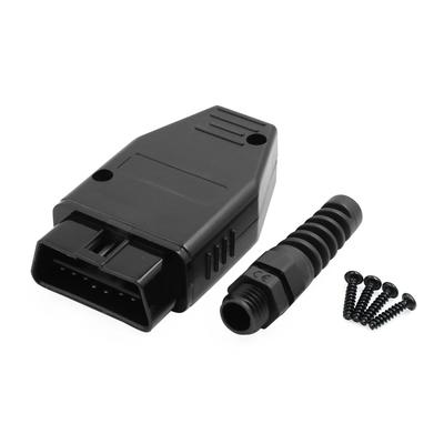 Разъем OBD2 16-контактный разъем GPS Адаптер-папа Корпус Черный