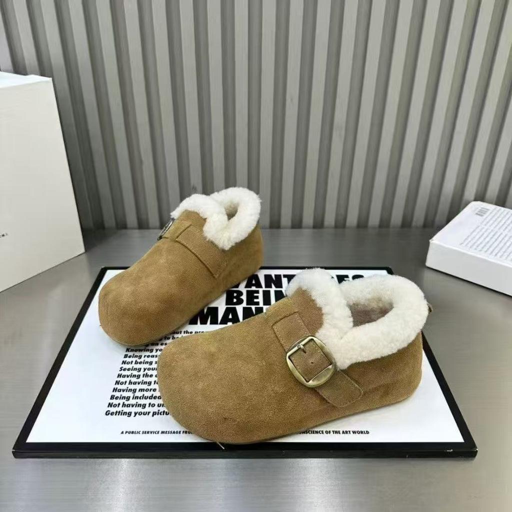 Теплые флисовые ботинки Birkenstock зимние новые Doudou обувь для ношения в снегу хлопковые ботинки