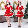 New Christmas Dress Female Adult Sexy Christmas Performance Costume Santa Claus Red Dress Performance Costume