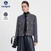 Navigare Women's Tweed Stand Collar Jacket