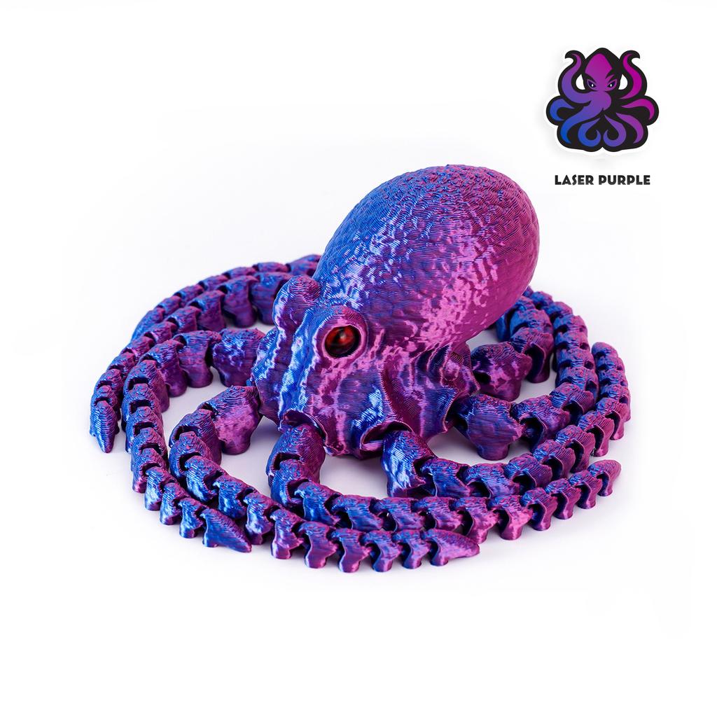 3D Printed Articulated Octopus – Poseable Tentacles Desk Toy, Eco-Friendly PLA Sculpture, Unique Gift for Kids & Adults