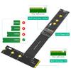 Быстроскоростной удлинитель M.2 SSD 20 см для NVMe SATA SSD с регулируемой ориентацией выходного разъема на материнской плате