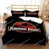 Jurassic Park Bedding Set Cartoon Kids Duvet Cover Set Pillowcase Queen King Double Bed Home Dropshipping King Size 3D Print
