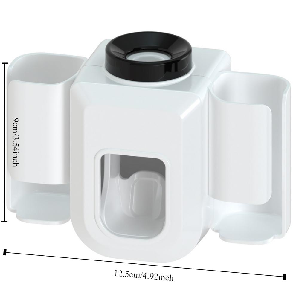Electric Toothbrush HolderLazy Automatic Toothpaste SqueezerWall Mounted No-Punch Toothpaste Holder