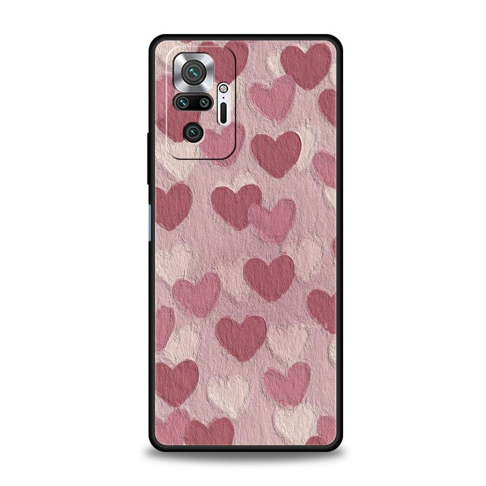 Чехол для телефона Love Flower Art для Xiaomi Redmi Note 13 12 5G 9S 9 8 10 11 Pro 4G 9T 13C 12C 10C 9C 9A 7 Pro Мягкий силиконовый чехол