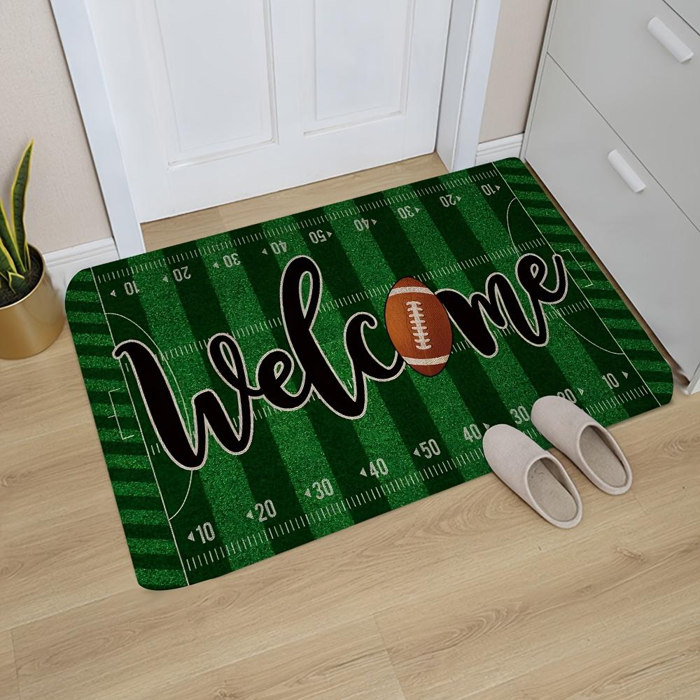 Football Field Design Welcome Entrance Doormat Home Decor Anti-slip Corridor Balcony Rugs Kitchen Floormat Bedroom Doormat Decor