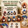 Набор для создания 3D-гнома из бисера DIY, набор из 4 предметов, набор для изготовления миниатюрного гнома ручной работы для сезонного украшения дома и художественных проектов