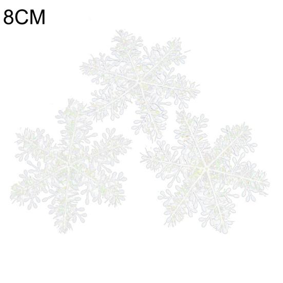 3шт 8/11/15/18/23см Рождественская елка Снежинка Орнамент Вечеринка Окно Рождественский декор