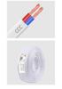 Soft Two-Core Sheathed Wire Power Cord (1/1.5/2.5/4/6 sq mm) – White