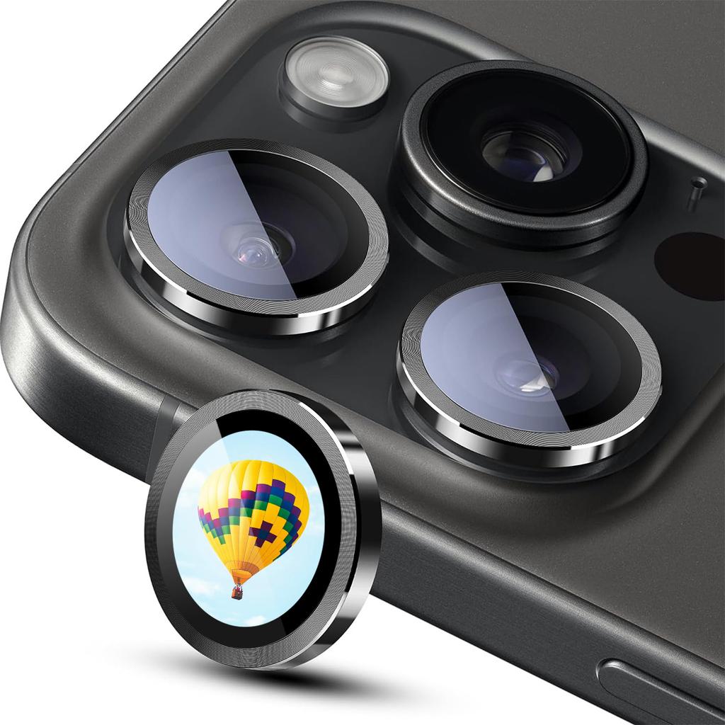ENKAY HAT PRINCE Для iPhone 15 Pro/15 Pro Max Защитная накладка на заднюю линзу с дополненной реальностью Защита объектива камеры Металлическое кольцо