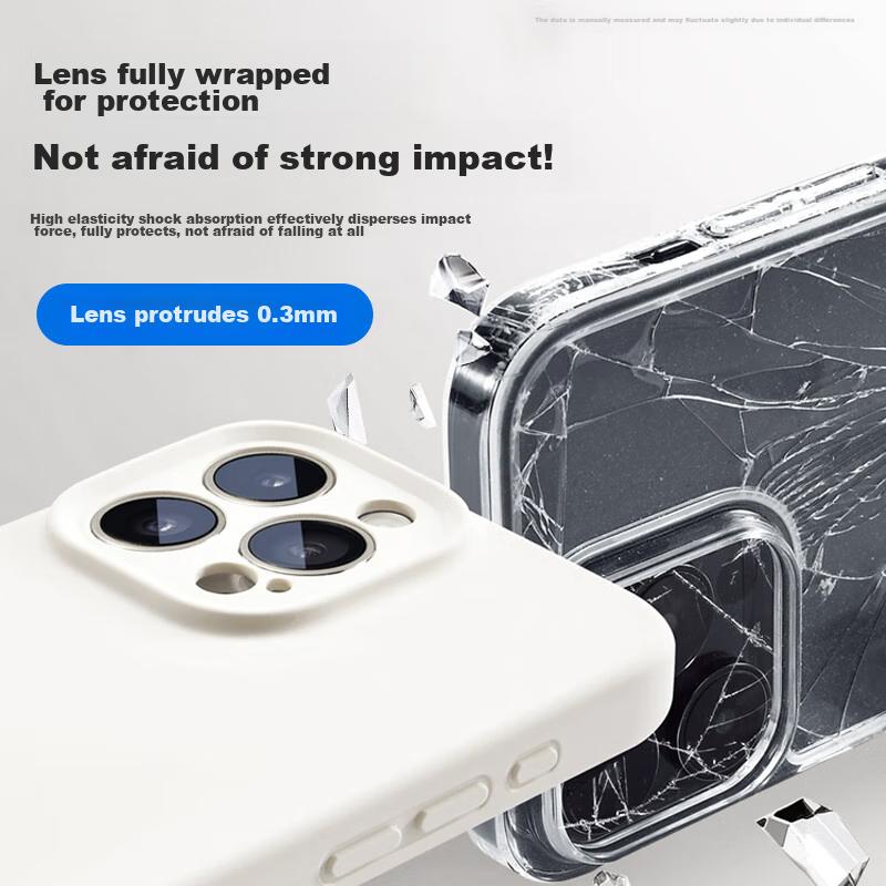 Official Liquid StateIPhone 16 Pro Max Case, Silicone Skin-Friendly Full Camera Protection Shockproof Cover for Women, Blue