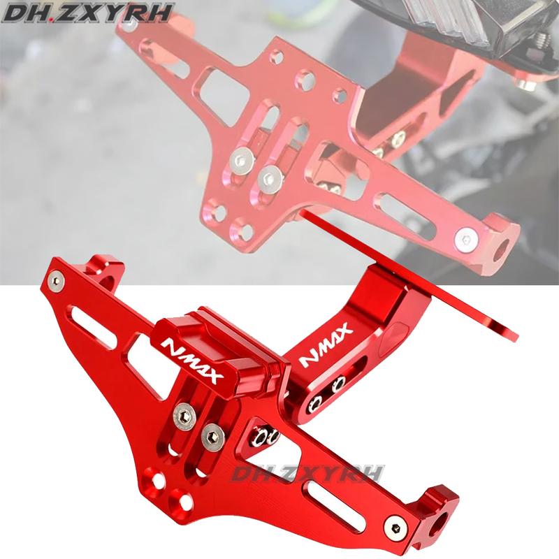 For Yamaha NMAX155 NMAX125 NMAX 155 125 2015- Motorcycle Aluminium Fender Eliminator Adjustable License Plate Holder Bracket