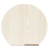 HIDANOKI Standing Round Cutting Board M 30 X 27 X 2cm With Stand Standing Free Standing Hinoki Cypress D Shape Round Chopping Board Cutting