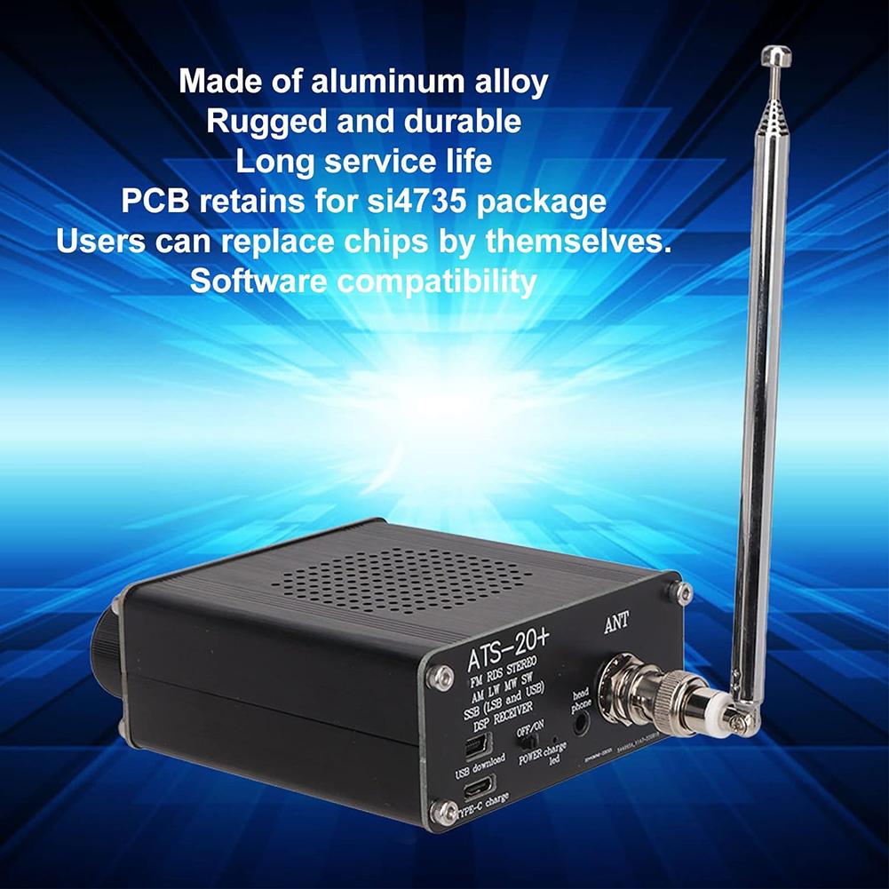 ATS-20+ Плюс ATS20 V2 SI4732 Радиоприемник Высококачественный Полнодиапазонный Радиоприемник Для DSP Приемника FM AM SSB