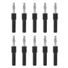 10PCS J.20025 Banana Plug Connector 4mm Male To 2mm Female Multimeter Banana Connector Adapter for IndustryBlack