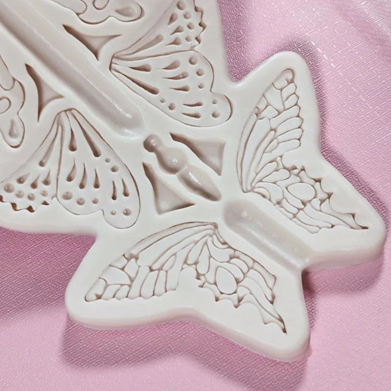 Бабочки Форма для украшения помадки Форма для украшения шоколада на торте Силиконовые формы для выпечки своими руками