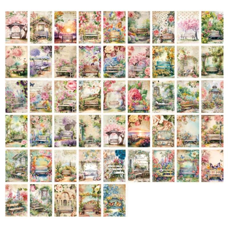 100 Sheets Retro Scrapbooking Backgrounds Paper Journaling Craft Paper For Journaling Cardmaking And Art Craft Project