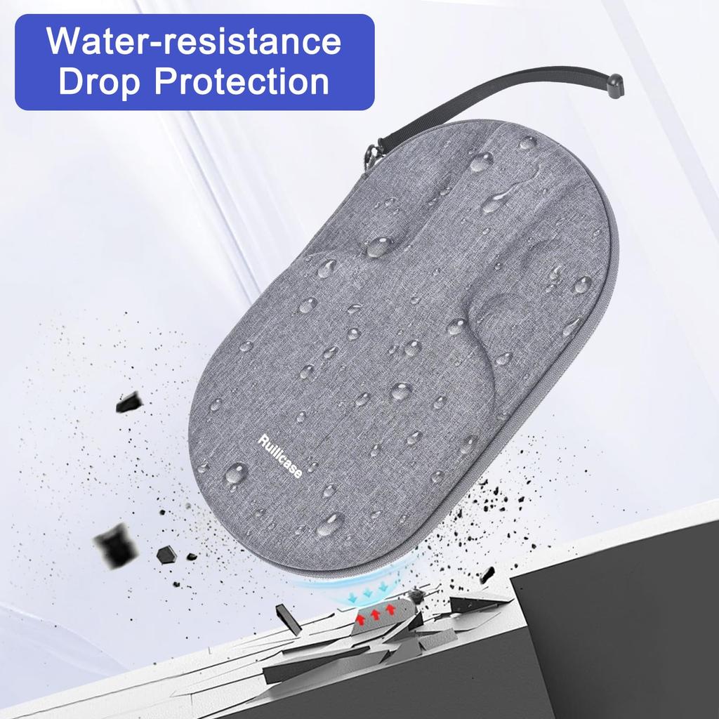 Чехол для хранения Ruilicase для настольного тенниса Пинг-понг Настольный теннис 2 ракетки и 4 мяча Серый Ракетки/Пинг-понговые биты/Шестиугольные ракетки, - (Только случай)