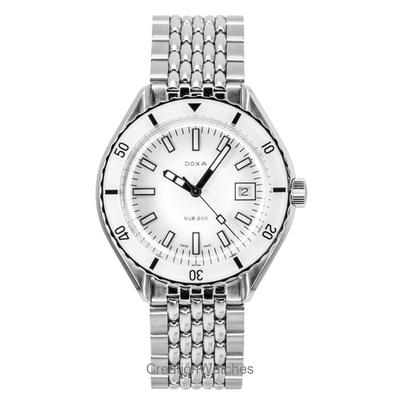 SUB 200 Whitepearl Нержавеющая сталь Белый циферблат Автоматические Дайверские 799.10.011.10 200M Мужские часы