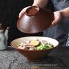 Xiangyuanmei Меламиновая большая рельефная тарелка-миска с текстурой камня для супа и лапши