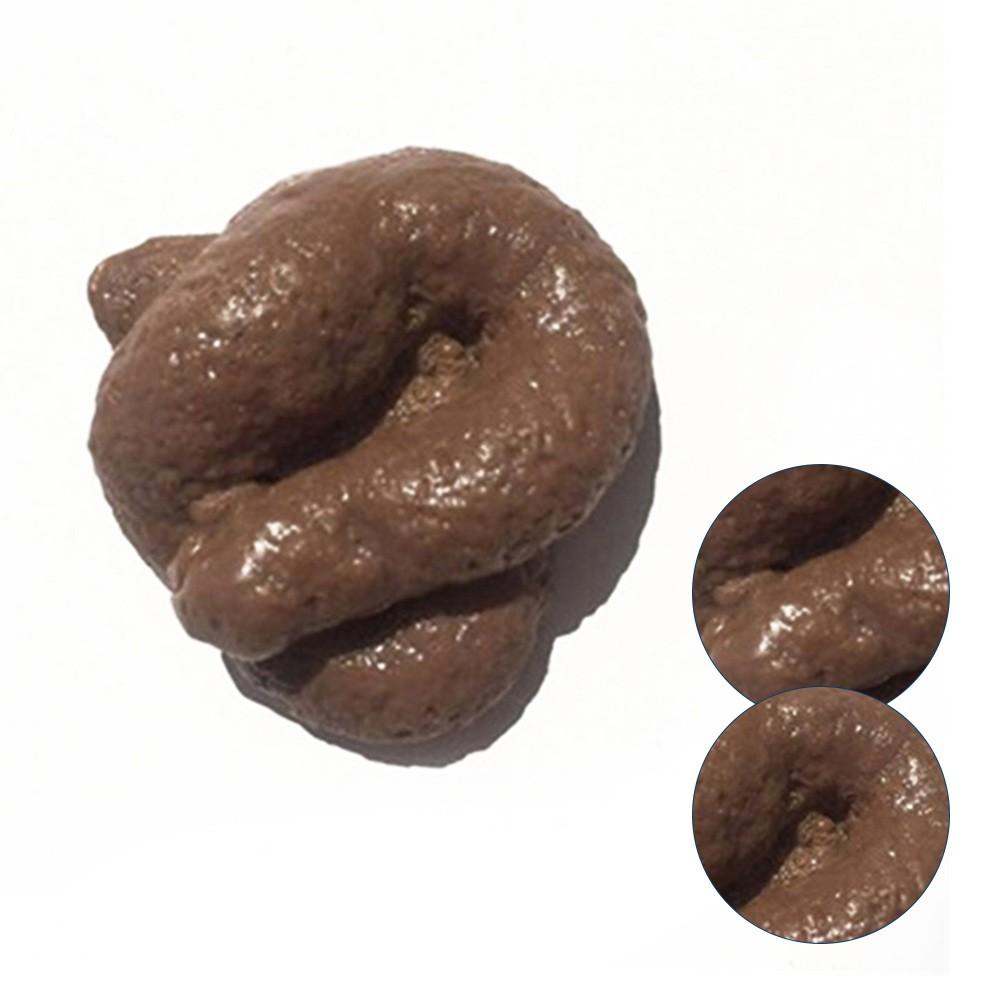 Funny Soft Sticky Rubber Realistic Fake Poo Waste Turd Prank Poop Plaything