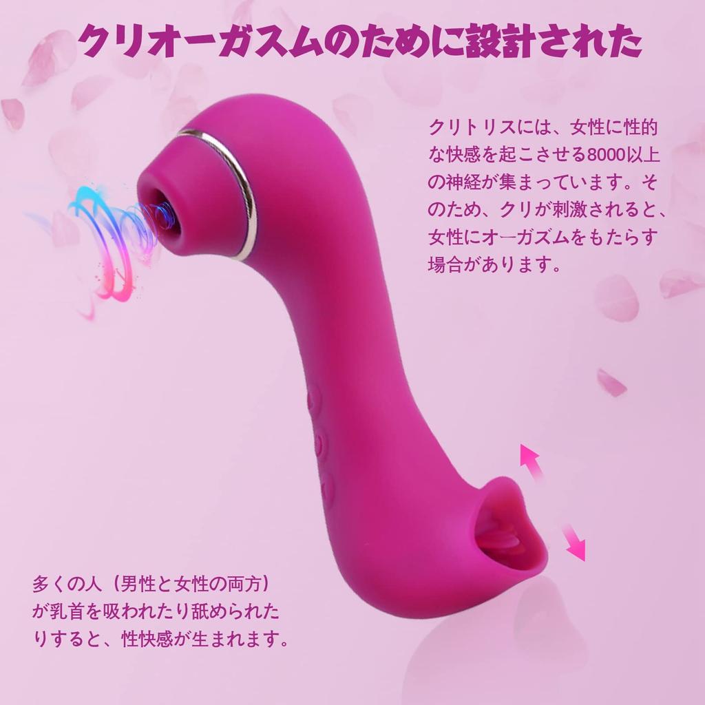 CKSOHOT Vibrator Sucking Clitoris Suction Tongue 10 Levels of Suction 10 Types of Tongue Clitoris Foreplay Sacred Nipple Clit Nipple Made of Soft