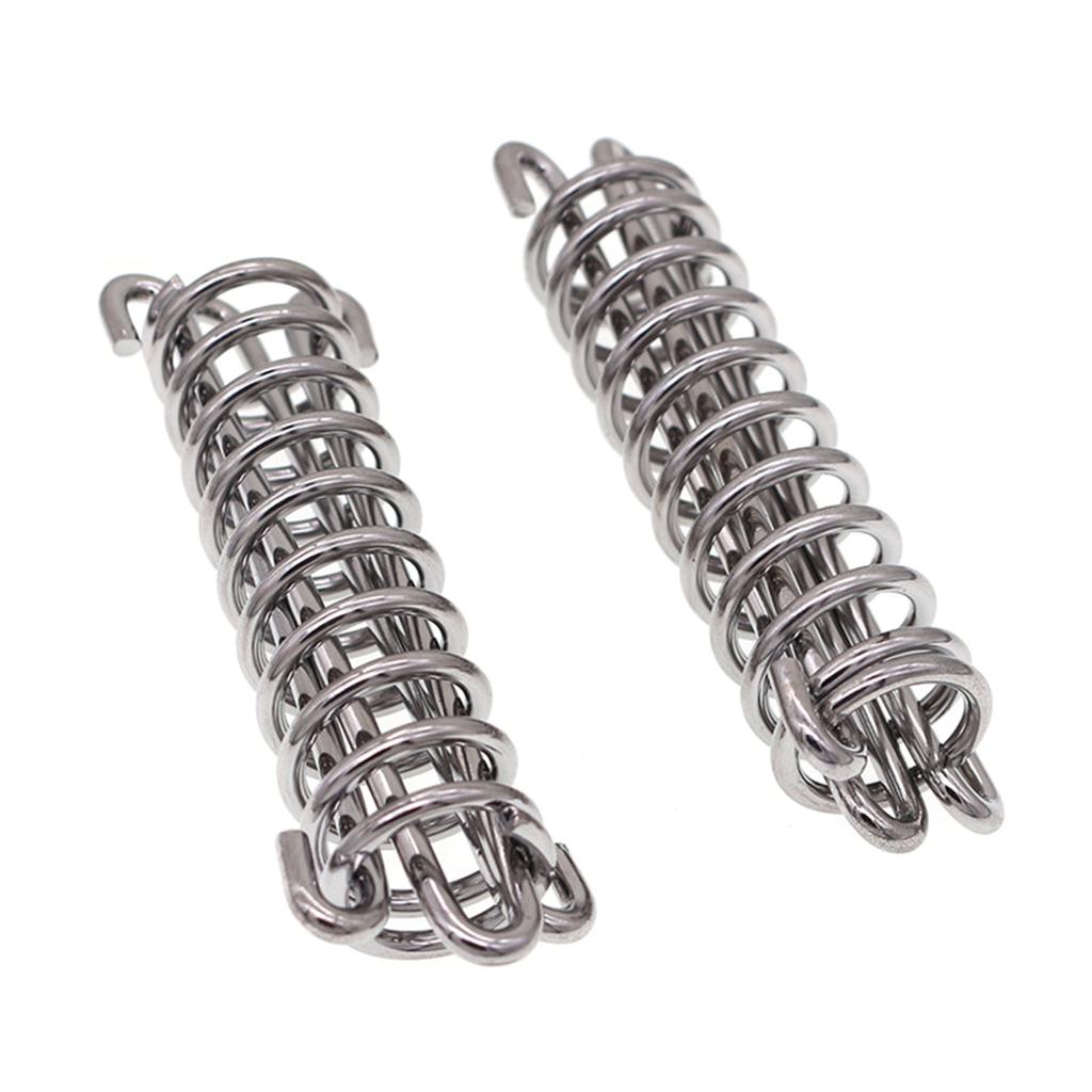 Металлический поводок для собаки с амортизирующей пружиной, устойчивая к жеванию собачья цепь, набор пружинных пряжек для кемпинговой палатки, пружинная пряжка для веранды