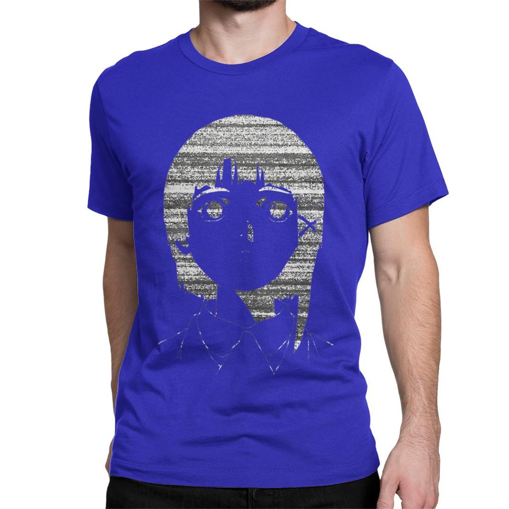 Футболки Serial Experiments Lain White Noise для мужчин и женщин, из чистого хлопка, потрясающие футболки в стиле аниме, Lwakura, научной фантастики и манги, больших размеров.