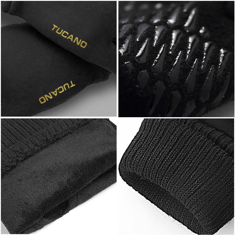 Мужские замшевые теплые перчатки без пальцев Woodpecker