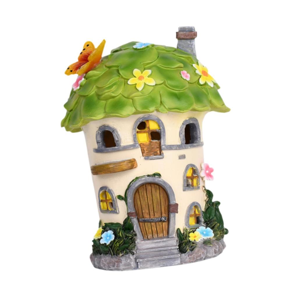 Садовая грибная статуя, скульптура из смолы, солнечная скульптура для домашнего газона, патио