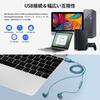 Проводные USB-наушники для с регулировкой для работы в Интернете из и Совместимые с и Включают Хранение Синий ПК/Компьютер, Микрофон, Звонки, Громкость,
