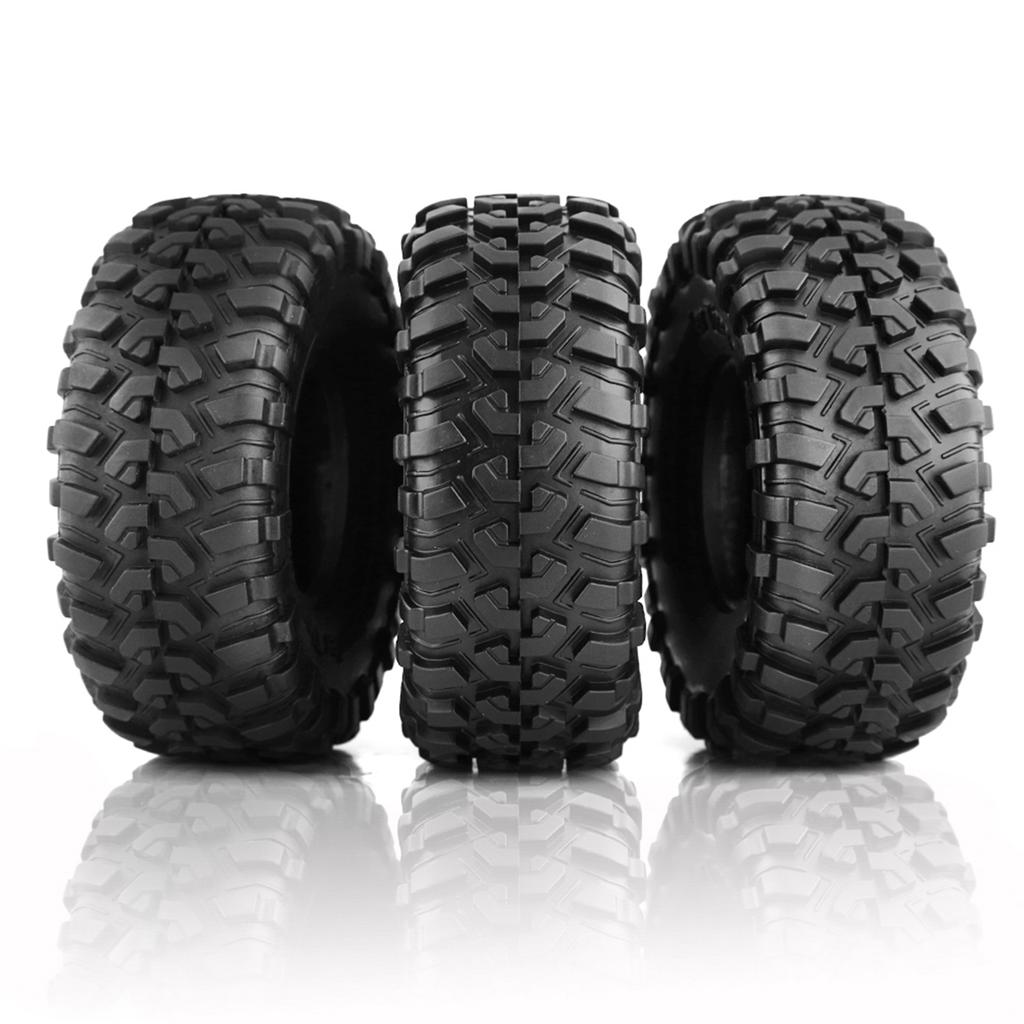 4PCS 1.9Inch Remote Control Crawler Tires 130mm Tyre Replacement for D90 D110 AXIAL SCX10 II III CAPRA TRAX 4 TRAX 6 1