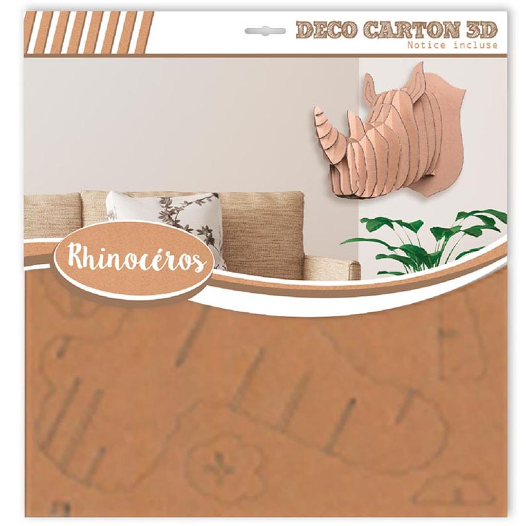 Les Trésors De Lily [A2710] - 3D фигурка из картона "Носорог" - доски 30х30 см.
