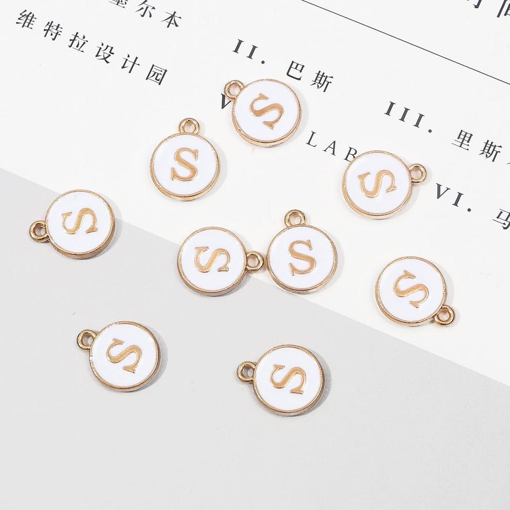 10 шт., металлическая эмаль, английские буквы, подвески, подвеска для самостоятельного изготовления ювелирных изделий, ожерелье, браслет, аксессуары