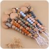Wood Baby Pacifier Chain Dummy Clips Baby Teether Toys Straps Cute Pacifier Holder Clips  Children