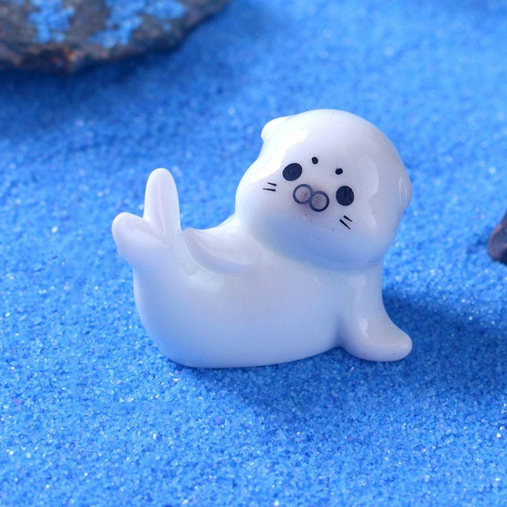 Декоративная фигурка морского льва Мини-аквариум Маленькие украшения Морские животные Украшения Аквариум