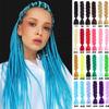 Jumbo Braids Synthetic Single Ombre Color Braiding Hair Twist Rainbow Hair Wigs