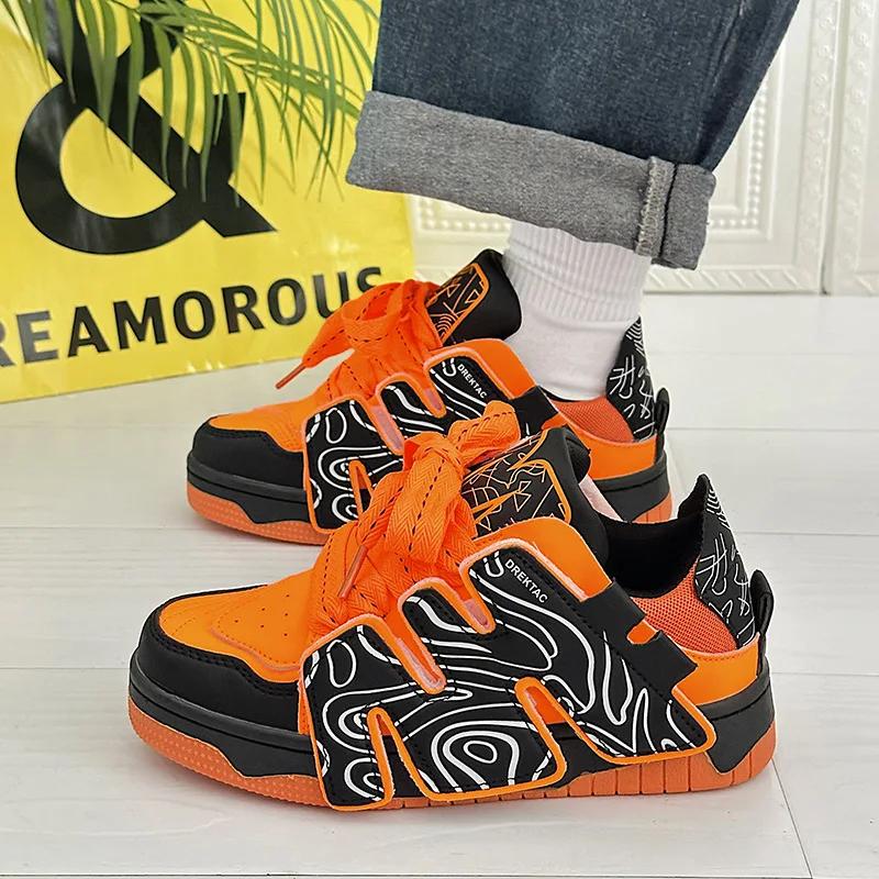 New China-Chic Small Couple Skateboarding Shoes Versatile Double Shoes Ropes Male and Female Leisure Student Fashion Sneakers