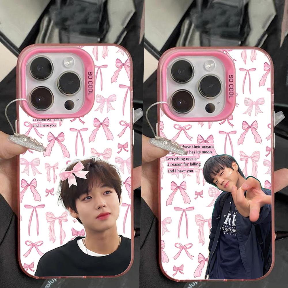 Чехол для телефона Park Jihoon Yeon Si-eun Для iPhone 16,15,14,13,12,11,Pro,Max,Plus,Mini,XS,SE Противоударный Розовый Матовый Жесткий Бампер
