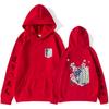 Mens Hooded Sweatshirt With Wings Print Casual Oversized Streetwear Winter Cotton Blend Pullover Teens