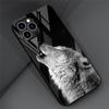 Стеклянный чехол с изображением волка и тигра для Apple iPhone 13 Pro 11 14 12 7 8 Plus SE 2022 XR X XS Max 6 6S, закаленный чехол для телефона